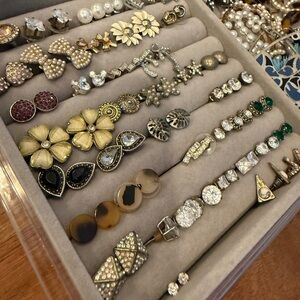 Fashion Earring Lot 90+ pieces new & used